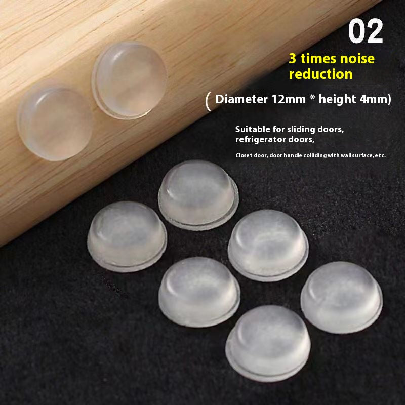 Transparent Silicone Anti-collision Particle Wardrobe Cabinet Door Rear Pad