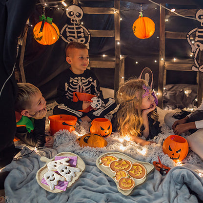 Halloween Wooden Pumpkin Tray Home Decor