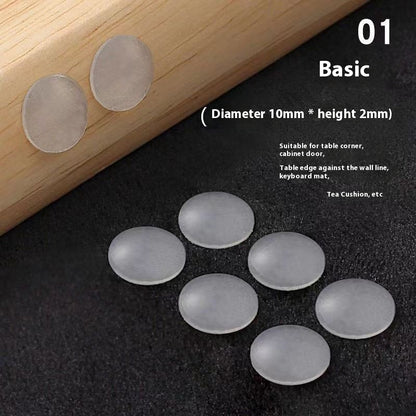 Transparent Silicone Anti-collision Particle Wardrobe Cabinet Door Rear Pad