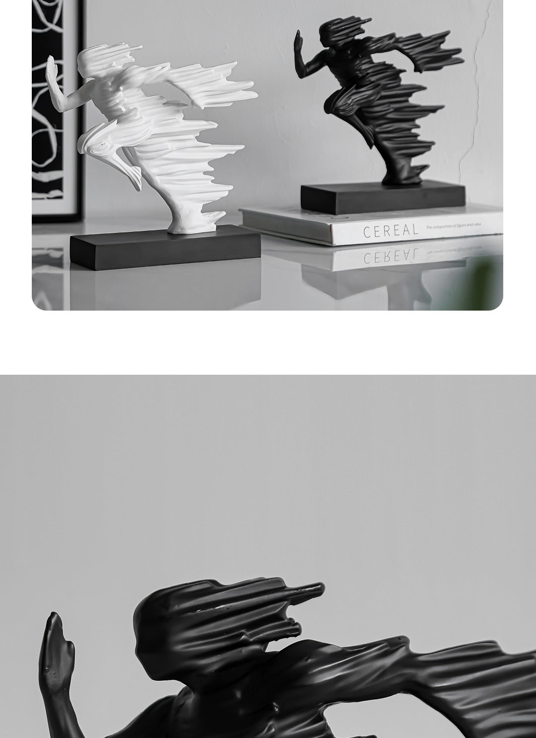 Soft Decor Entryway Shelf Resin Home Decor Craft Figurine Sculpture Ornaments