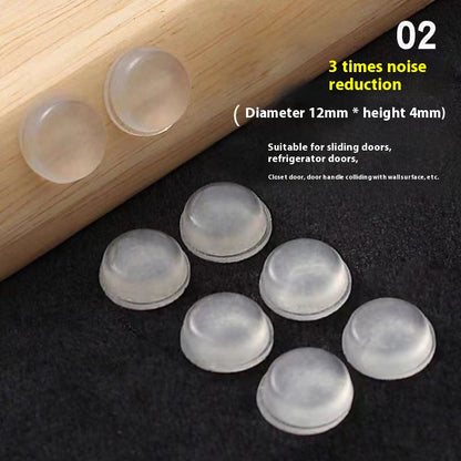 Transparent Silicone Anti-collision Particle Wardrobe Cabinet Door Rear Pad