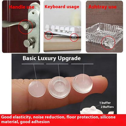 Transparent Silicone Anti-collision Particle Wardrobe Cabinet Door Rear Pad